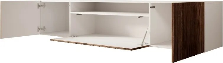 Comodă TV, 200x41x53 cm, Miro, ADRK Furniture (Culoare: Alb / Catania)