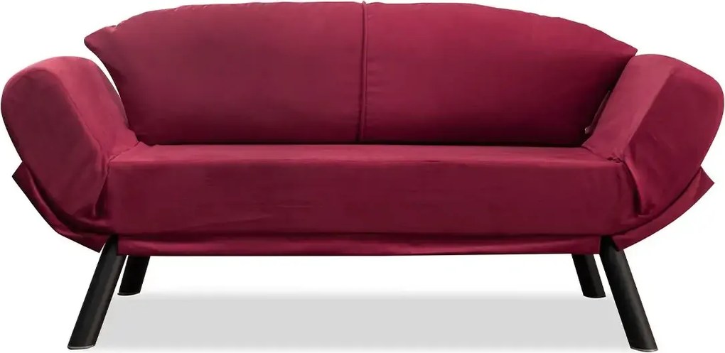 Canapea extensibila 2 locuri living 205X80 cm – stofa &amp; metal, multicolora – Genzo