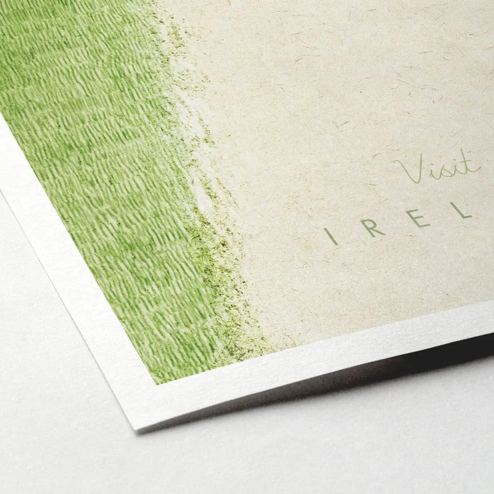 Poster Travelposter Ireland, 30 x 40 cm