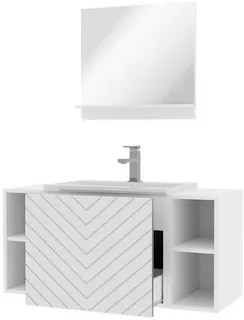 Set mobilier baie Nadalo IX (alb). 1122702
