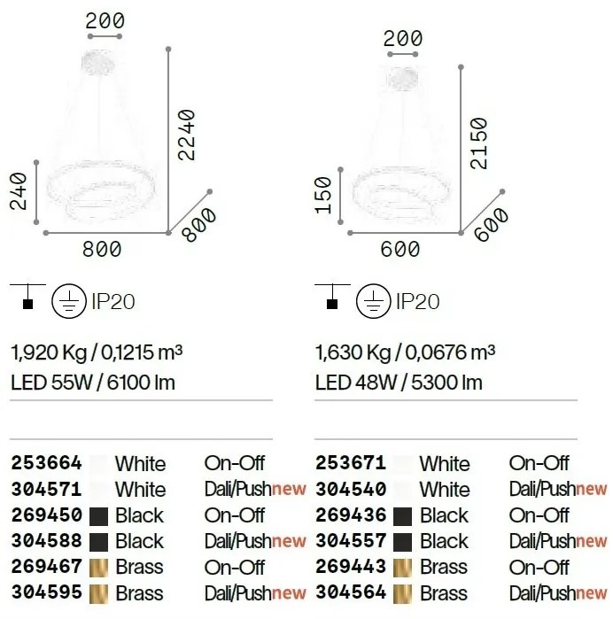 Lustra LED suspendata design modern circular Oz sp d60 dali neagra