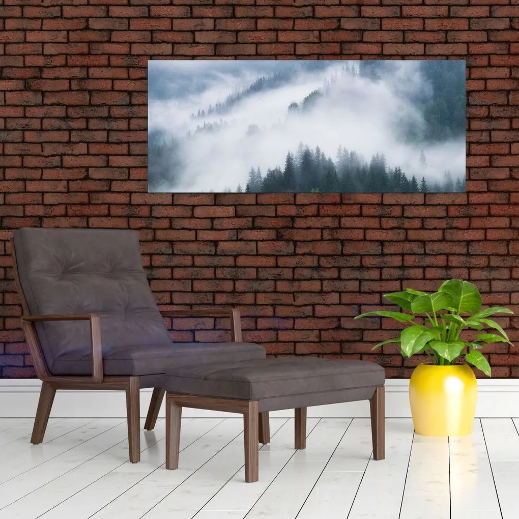 Tablou - Copacii în ceață (120x50 cm)
