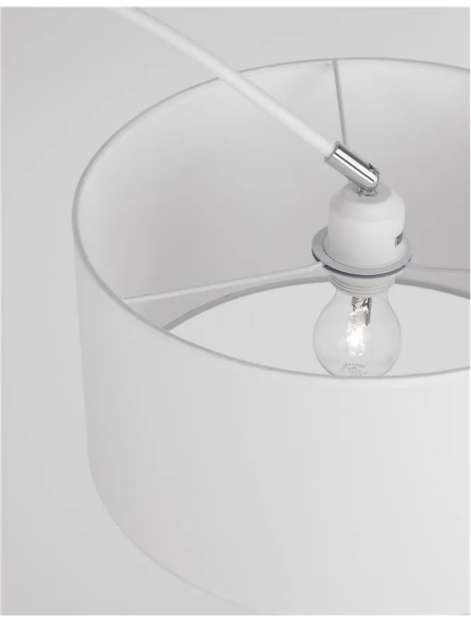 Lampadar / Lampa de podea tip arc SAMA alb NVL-9401653