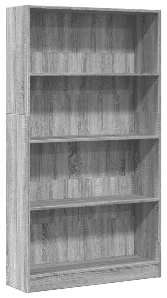 857849 vidaXL Bibliotecă, gri sonoma, 80x24x143 cm, lemn prelucrat