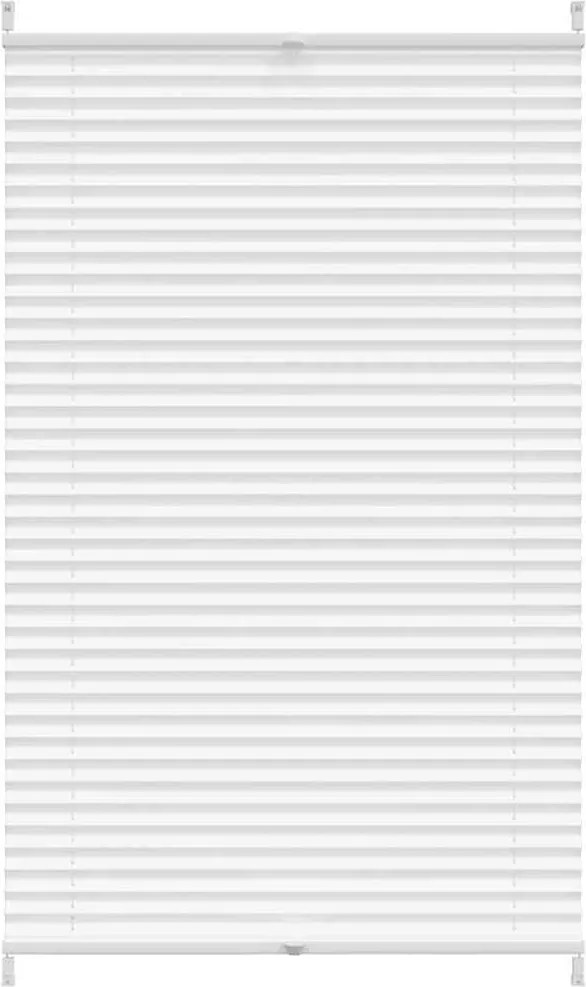 vidaXL Jaluzea plisse, alb, 90x125 cm, pliuri