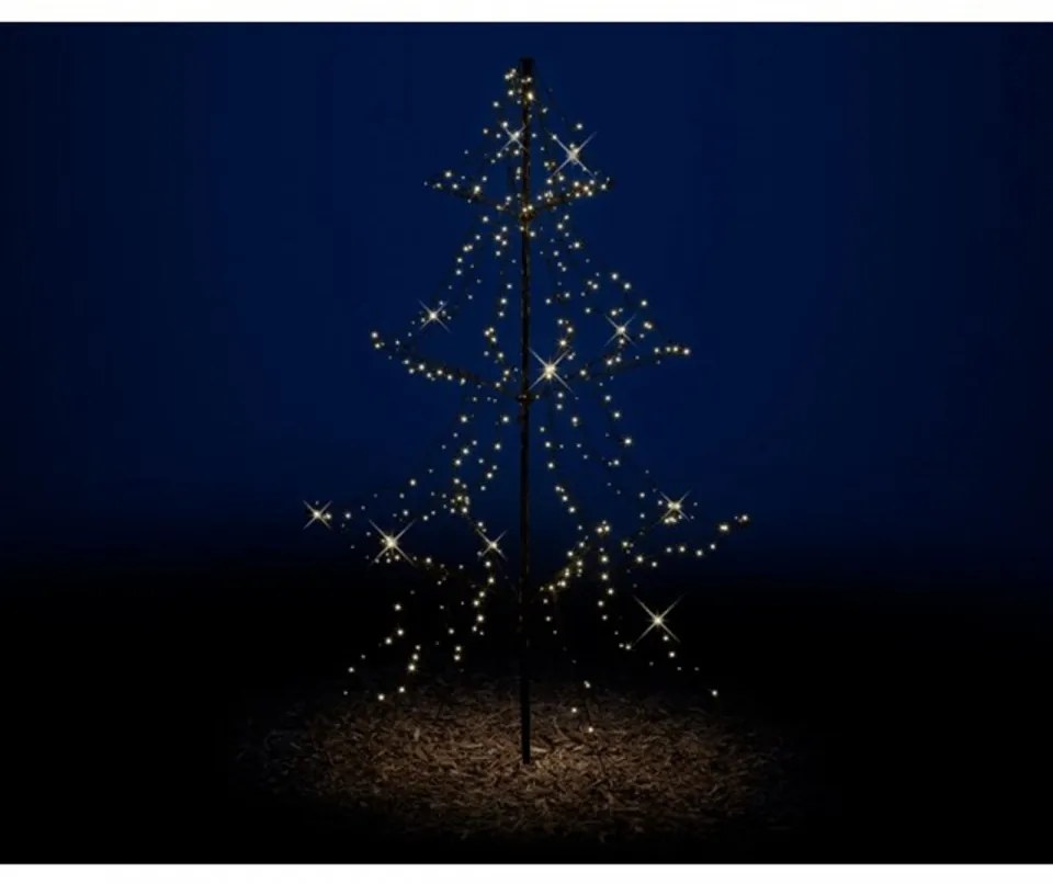 Decoratiune luminoasa Tree metal light-up, Lumineo, H200 cm, 420 LED-uri, lumina calda