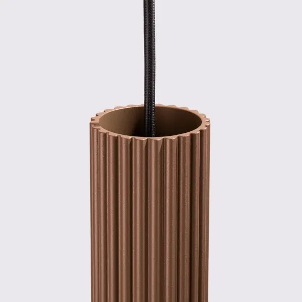 Brilagi - Pendul LED pe cablu CRESTO 1xGU10/10W/230V maro