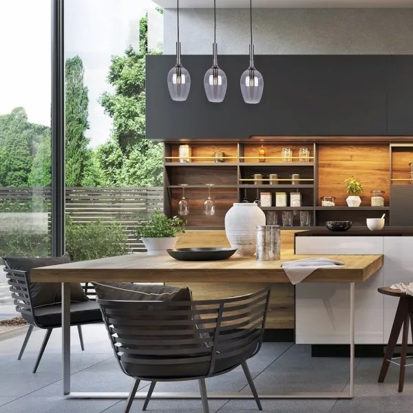 Lustră pe cablu TANGO 3xE14/40W/230V neagră