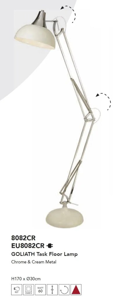 Lampadar/Lampa de podea cu brat articulat Goliath
