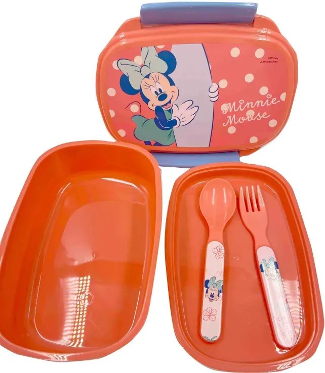 Disney Minnie Summer cutie pentru sandvișuri + set de tacâmuri