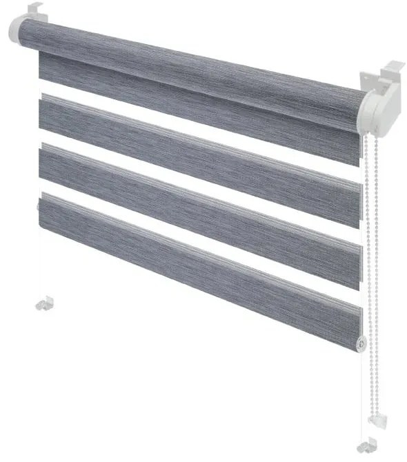 Jaluzea gri zi/noapte 42,5x150 cm Zebra Natur – Gardinia