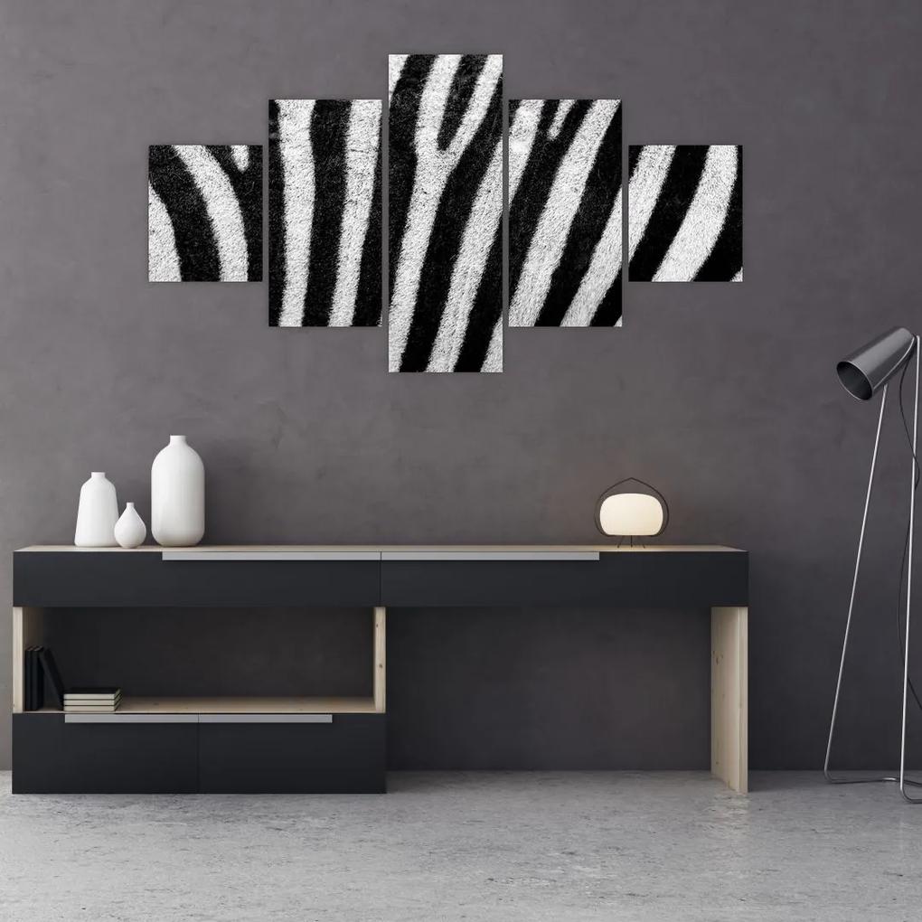 Tablou cu piele de zebră (125x70 cm), în 40 de alte dimensiuni noi