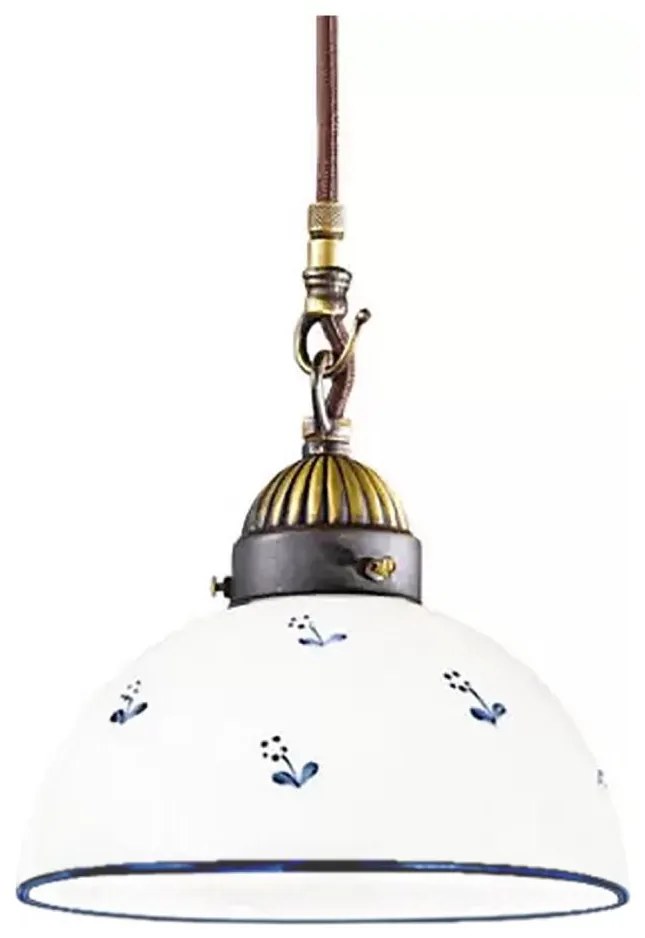 Lustră pe cablu Kolarz 731.30.16 NONNA 1xE27/75W/230V d. 20 cm albastru