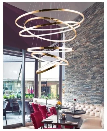 Azzardo AZ2921 - Lustră LED pe cablu dimmabilă WHEEL 6xLED/140W/230V