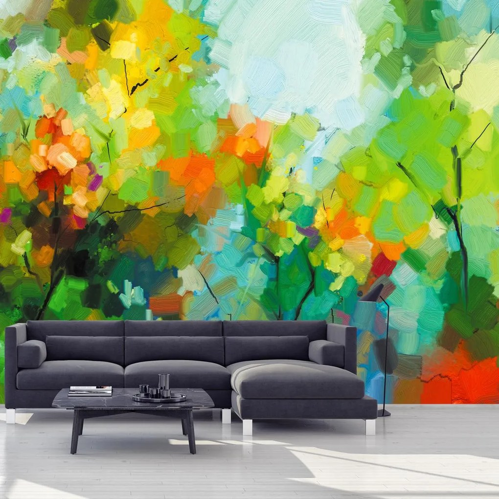 Fototapet - Pădurea, abstracție (147x102 cm)