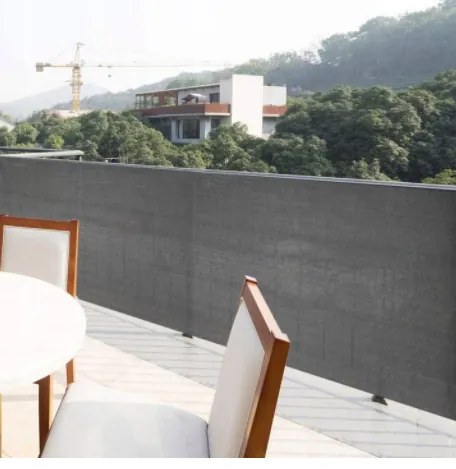 Paravan pentru balcon 0,9x5 DARK GREY PE Guard