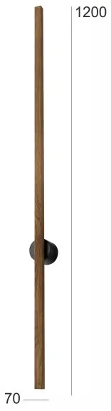 Aplică LED Brilagi WOODY LINE LED/12W/230V 120 cm stejar nuc