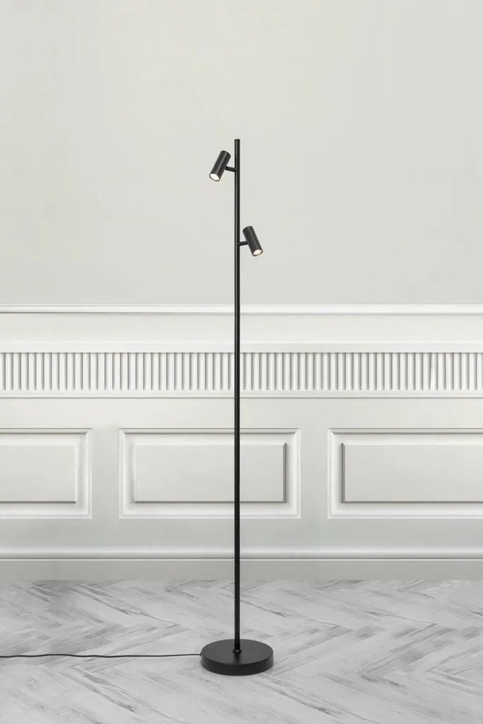 Lampadar cu 2 brate design modern, 3-Step MOODMAKER OMARI negru 2112254003 NL