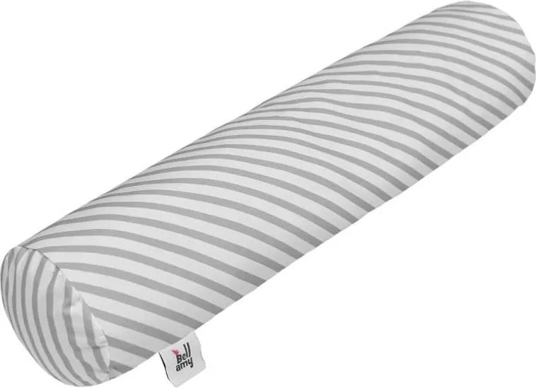 Pernă din bumbac în formă cilindrică pentru copii BELLAMY Stripes, 15 x 70 cm