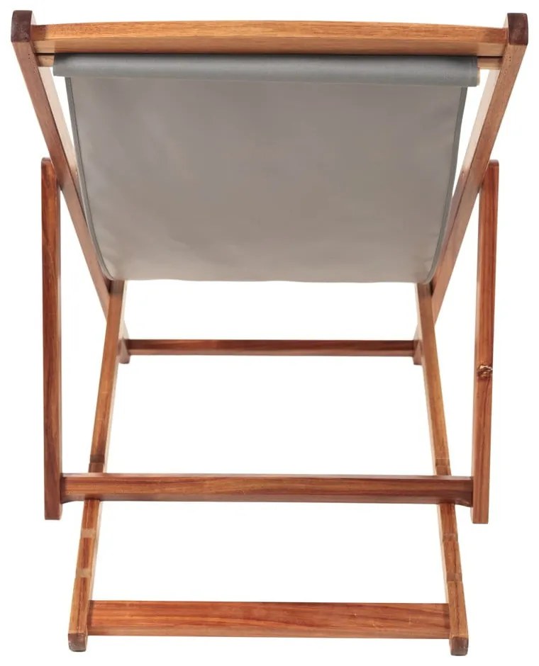 Șezlong de grădină gri/în culoare naturală din lemn masiv Dionysus – Bonami Essentials