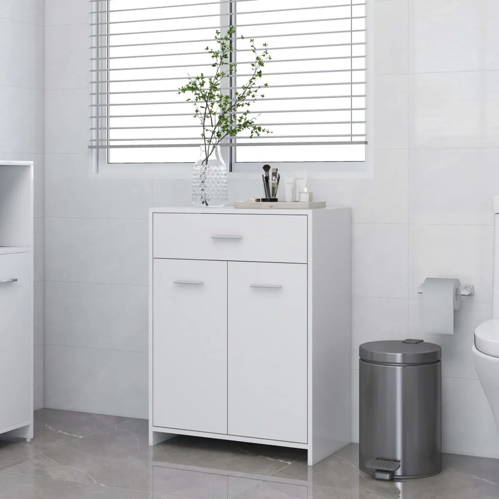 805024 vidaXL Dulap de baie, alb, 60 x 33 x 80 cm, PAL