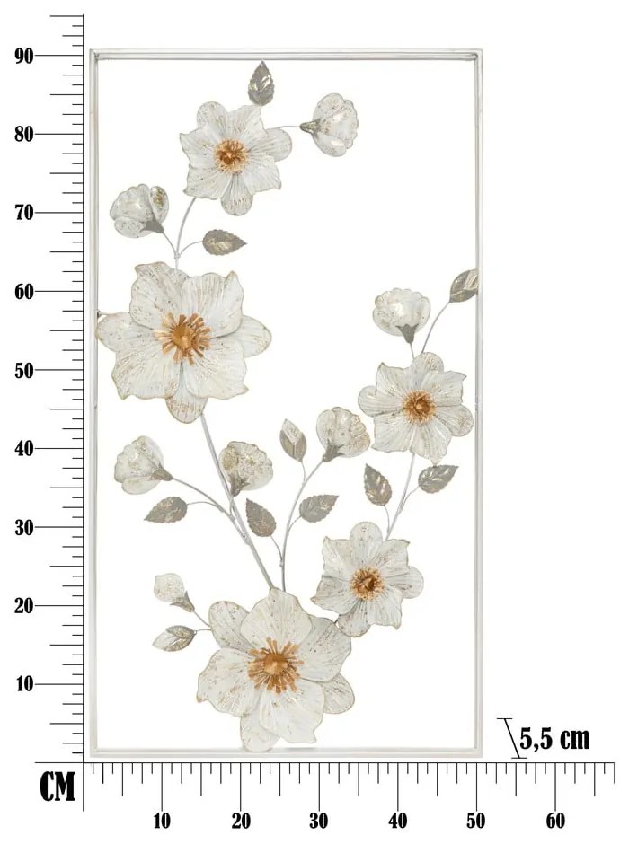 Decorațiune de perete Mauro Ferretti Flix, alb -