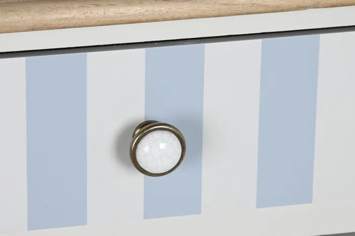 Vitrina, bleu, din lemn de paulownia, Charme