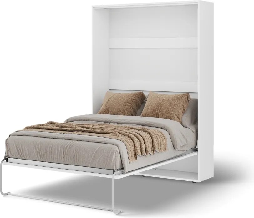Pat rabatabil Vivario 140 – cu somieră inclusă – 153x40x213 cm – Alb
