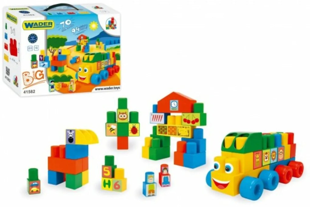 Zaruri trusa Mijlocul Blocuri plastic 70ks in cutie 40x40x15cm 12m+ Wader