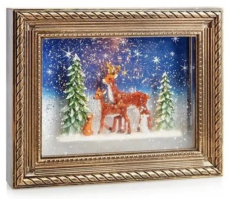 Decorațiune LED de Crăciun Markslöjd 705555 REINHARD LED/0,06W/4xAA.alb cald/bronz