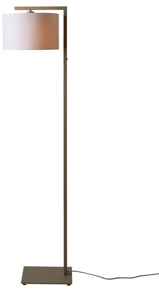 Lampa de podea Boston metal sand abajur alb