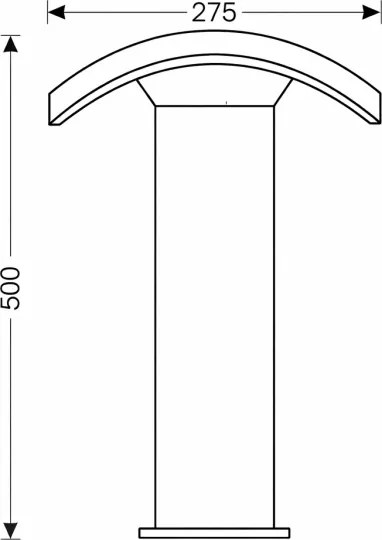 Lampă LED de exterior Brilagi ARCELO LED/9W/230V 50 cm IP54