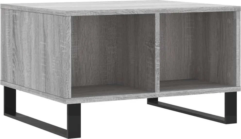 vidaXL Măsuță de cafea, gri sonoma, 60x50x36,5 cm, lemn compozit