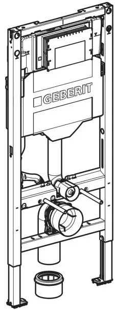 Rezervor wc cu cadru incastrat Geberit Duofix Sigma UP320 sistem de fixare si set izolare fonica
