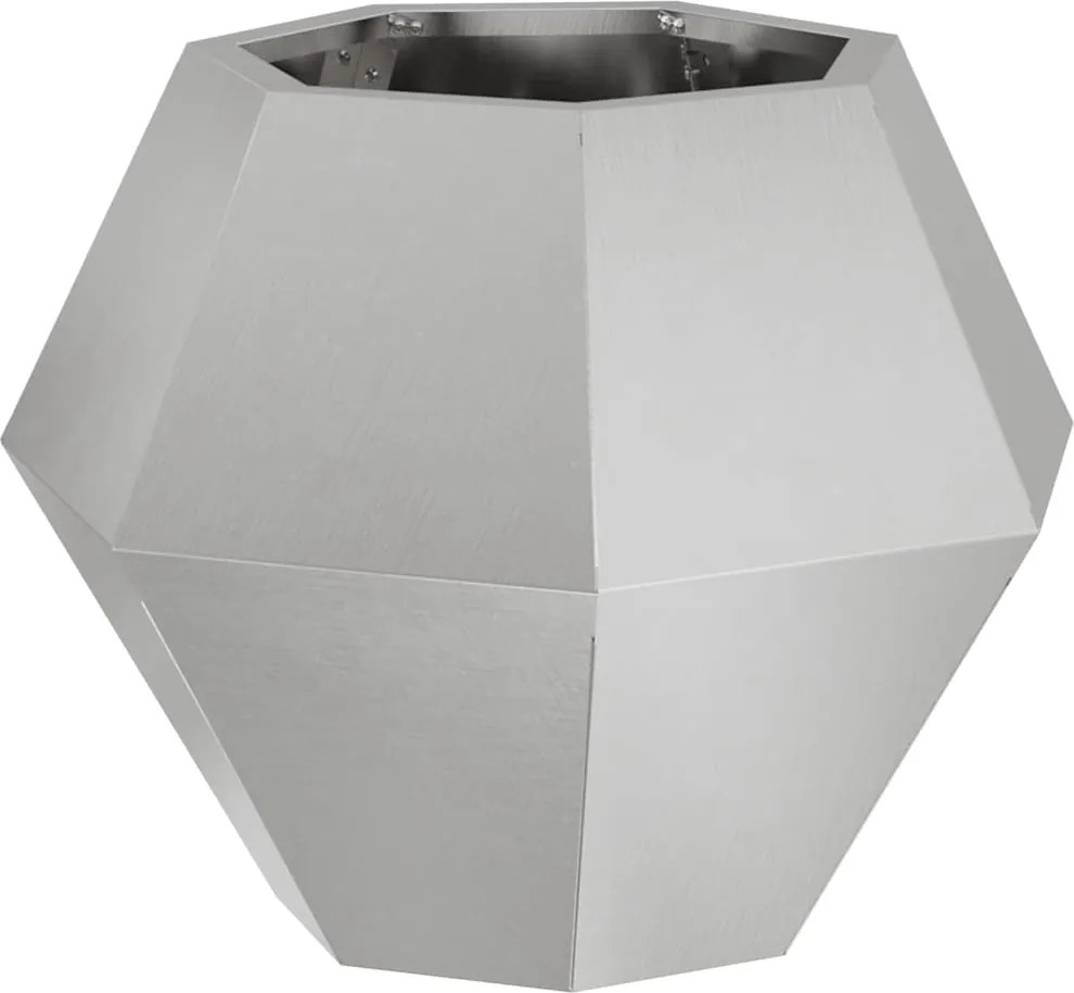 vidaXL Jardinieră Argintiu 50 x 50 x 40 cm Oţel inoxidabil