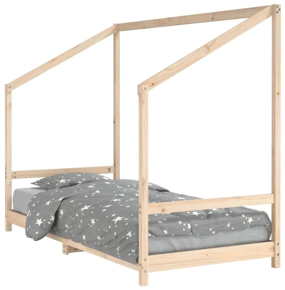 835712 vidaXL Cadru de pat pentru copii, 90x190 cm, lemn masiv de pin