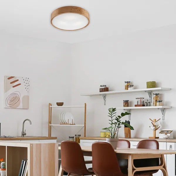 Plafonieră LED Brilagi CARVALHO 3xE27/60W/230V stejar d. 47,5 cm