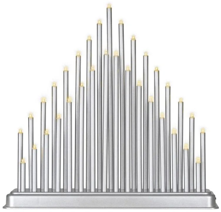 Sfeșnic decorativ de Crăciun, 33LED