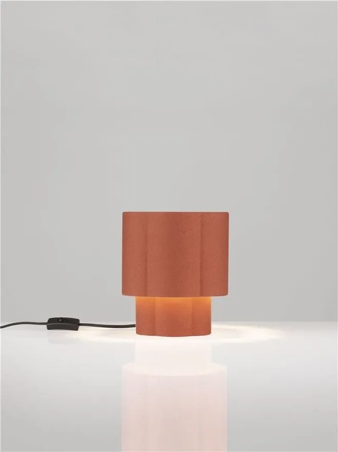 Veioza, Lampa de masa cu abajur rosu maroniu BLOOSY