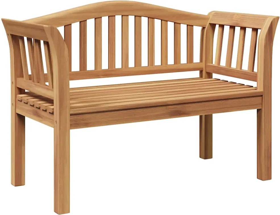 vidaXL bancă Maro 120 x 53,5 x 85 cm Lemn masiv de tec