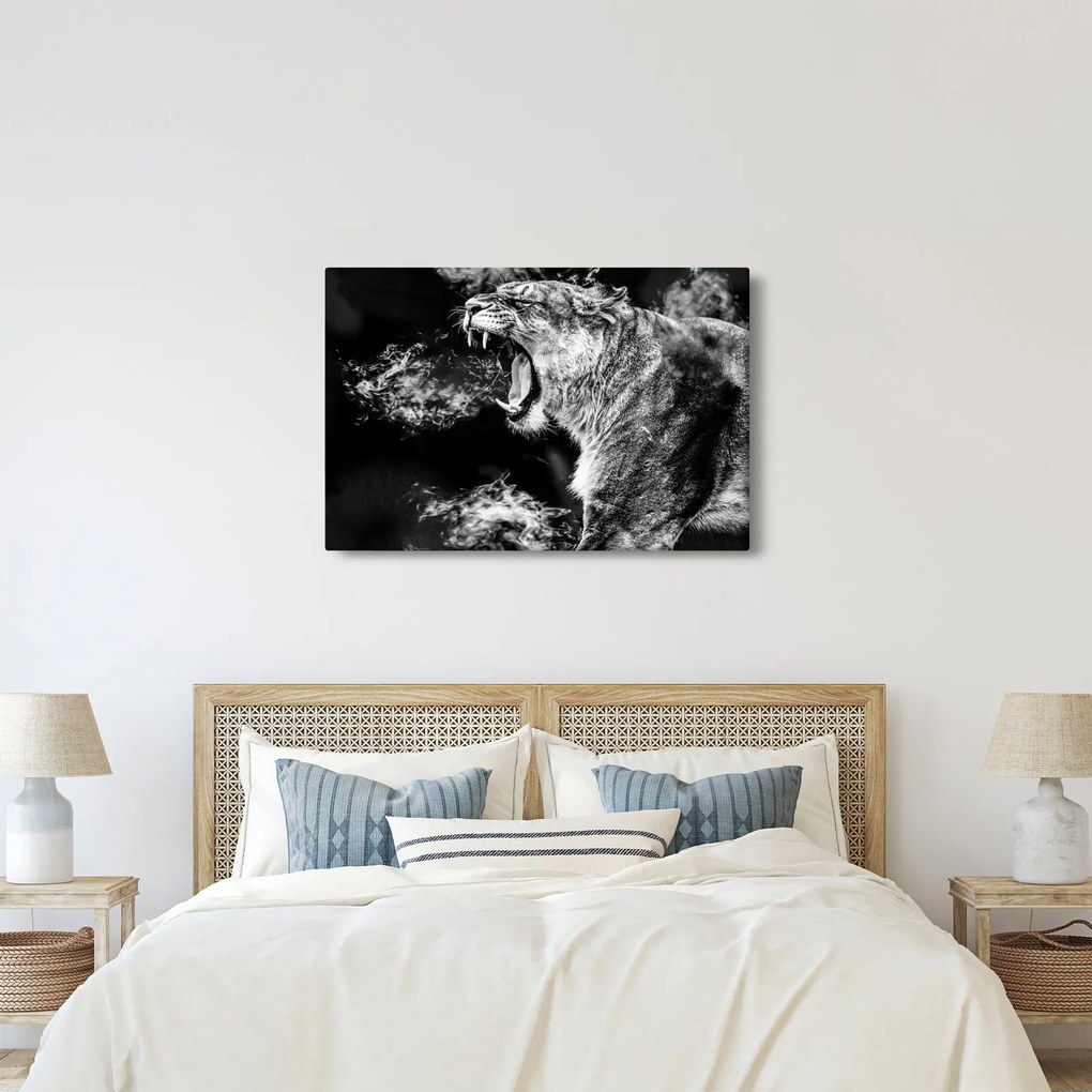 Tablou - Portretul unei leoaice (90x60 cm)