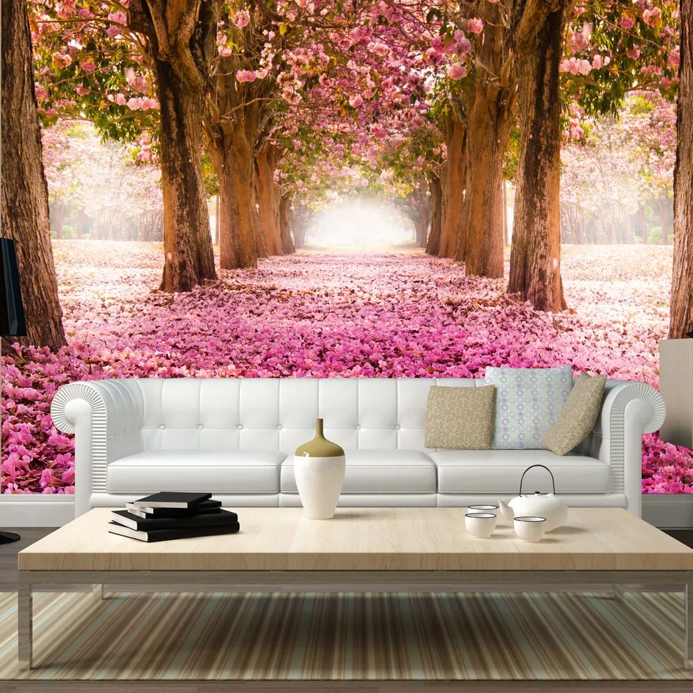 Fototapet Bimago - Pink grove + Adeziv gratuit 250x175 cm