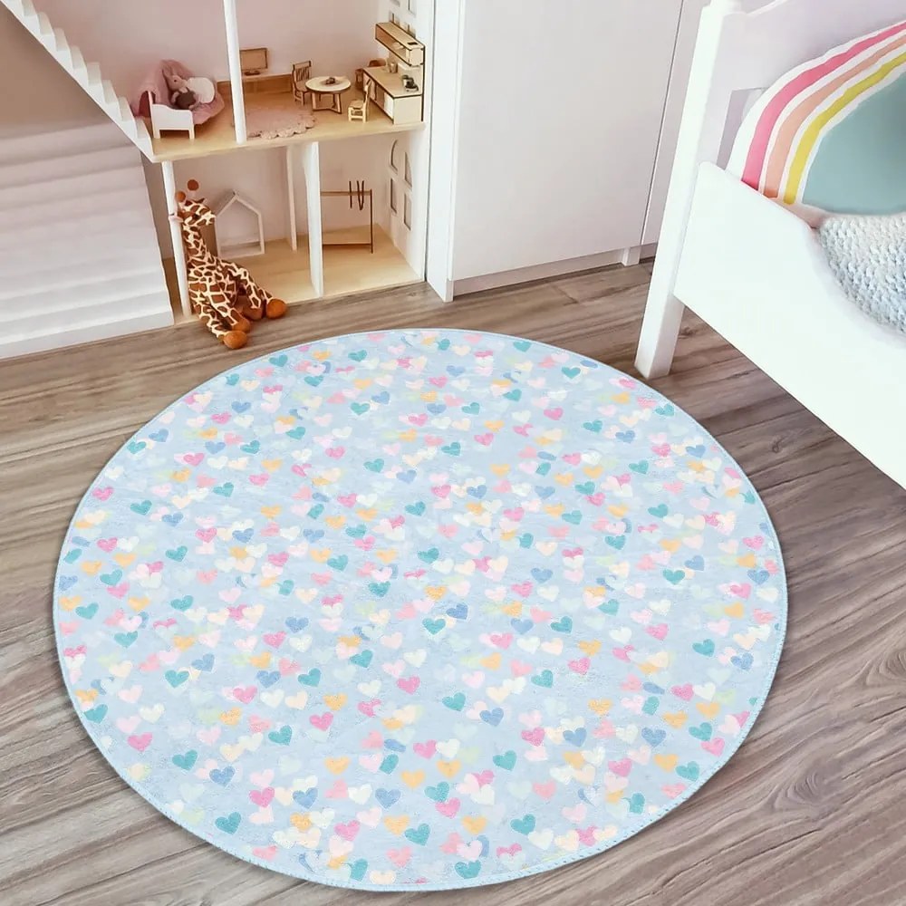 Covor pentru copii albastru deschis ø 100 cm Comfort – Mila Home