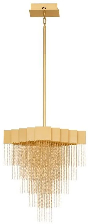 Lustra LED suspendata design modern REVIA aurie