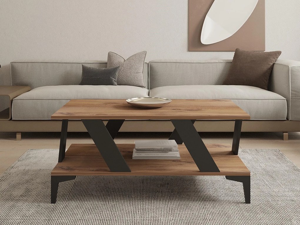 Măsuță de cafea Puvulu (antracit + pin atlantic) . 1093190