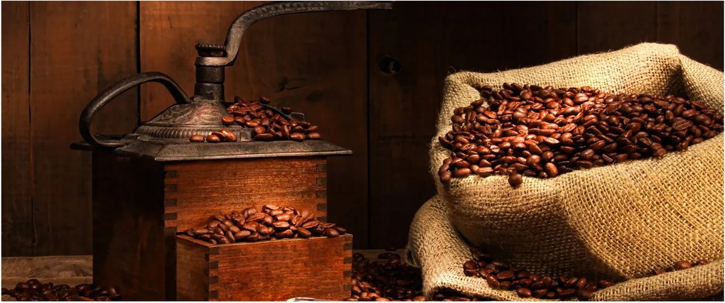 Tablou cu cafea (120x50 cm)