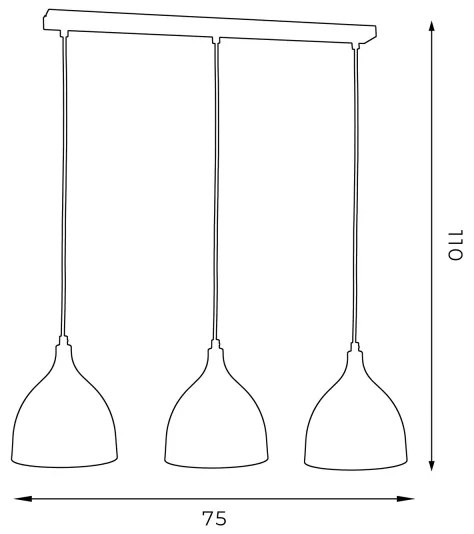 Lustra NOAK YOUNG 3xE27/60W/230V