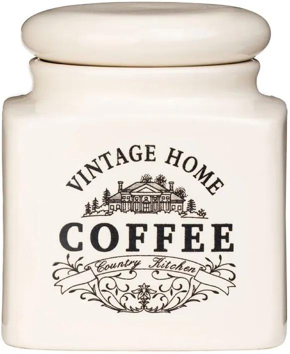 Recipient ceramică cafea Premier Housewares Vintage Home, crem