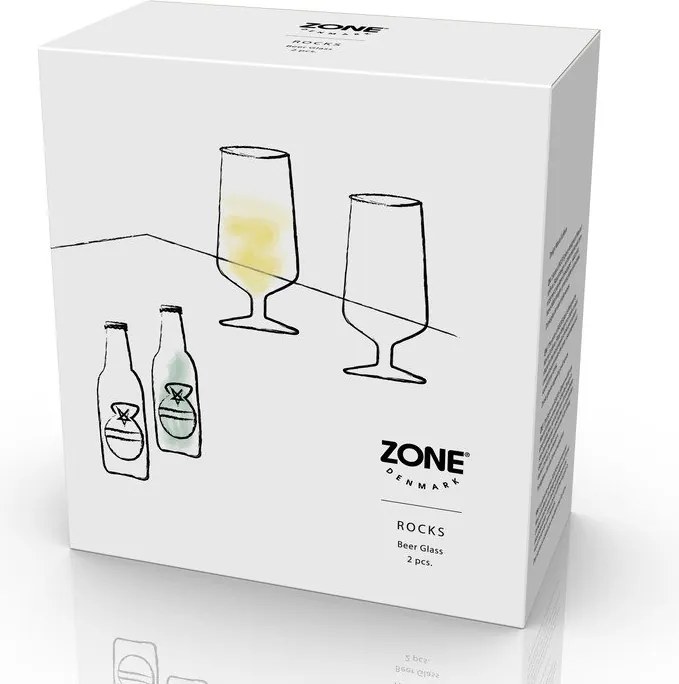 Pahare 2 buc. de bere 300 ml Rocks – Zone