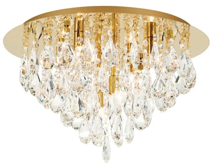 Plafoniera cristal K9 design elegant CELESTE D-45 aurie